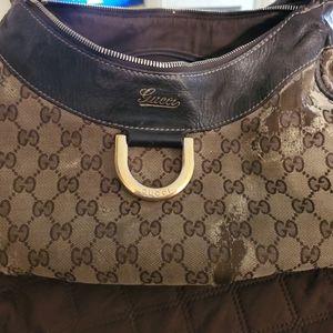 Gucci D ring Hobo